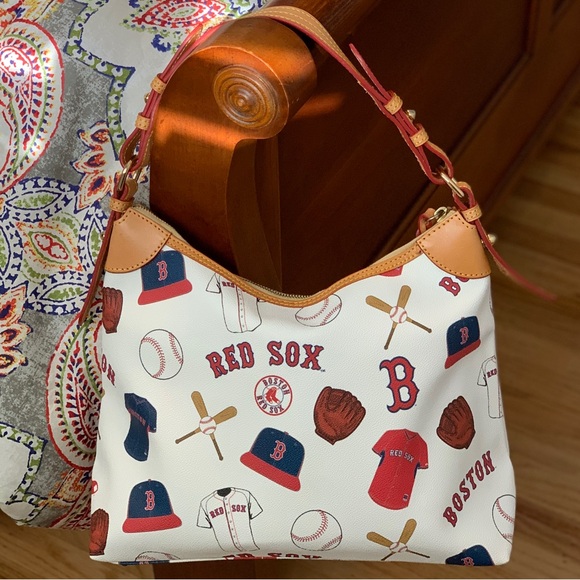 Dooney & Bourke MLB Boston Red Sox Baseball Hobo Bag - Picture 9 of 10